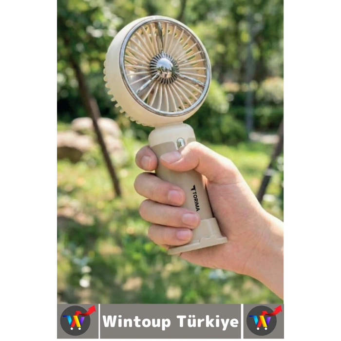 #Vantilatör Kompakt Sessiz Yoğun Üflemeli 6 Kademeli Şarjlı Turbo Mini Masa Üstü El Fanı Vantilatör