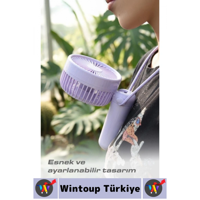 #Vantilatör Kompakt Sessiz Yoğun Üflemeli 3 Kademeli Ayarlanabilir Şarjlı Mini El Fanı Vantilatör