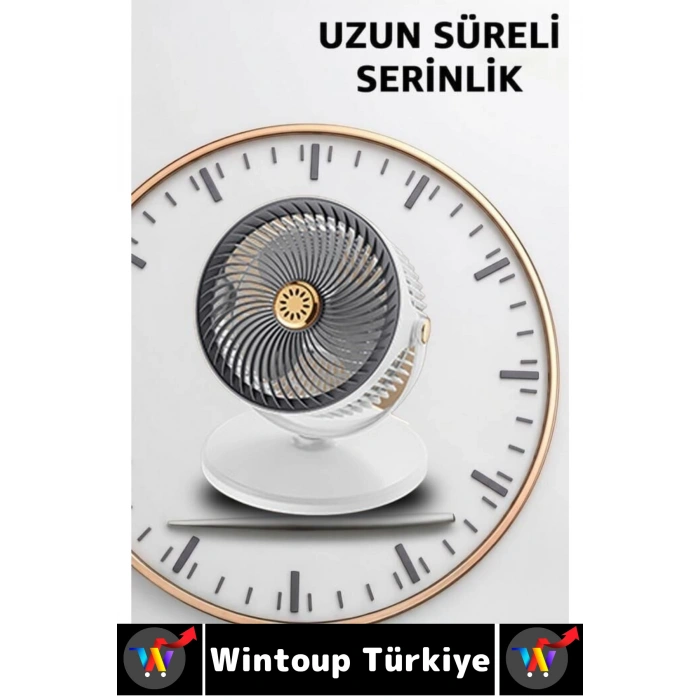#Vantilatör Kamp Piknik Yoğun Üflemeli Güneş Panelli Şarjlı Ampullü 5 Kademeli Kablosuz Vantilatör