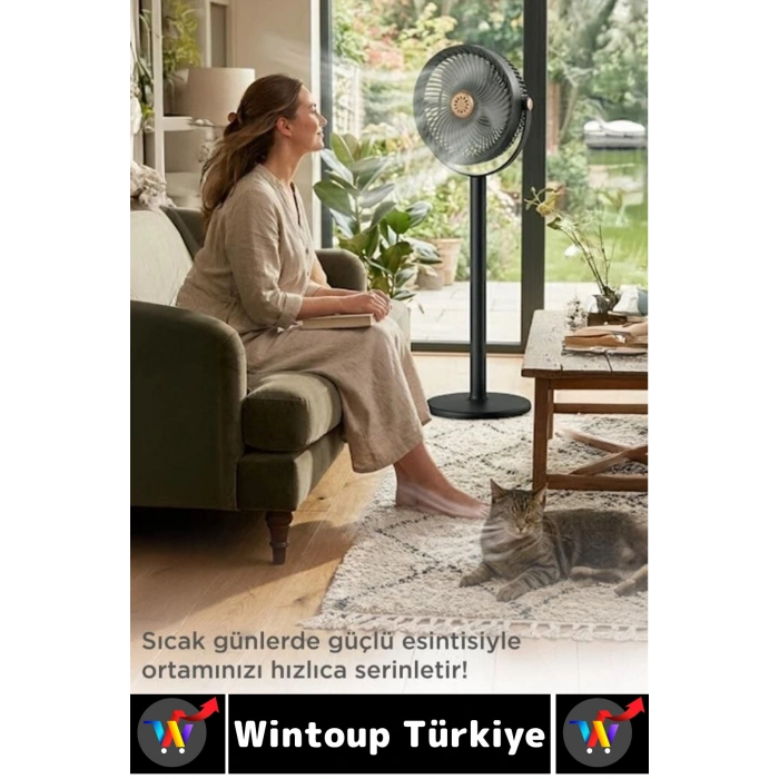 #Vantilatör Kamp Piknik Yoğun Üflemeli Güneş Panelli Şarjlı Ampullü 5 Kademeli Kablosuz Vantilatör