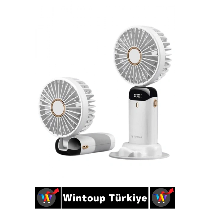 #Vantilatör Kompakt Sessiz Yoğun Üfleme Şarjlı Ayarlanabilir Başlık 5 Kademeli El Fanı Vantilatör