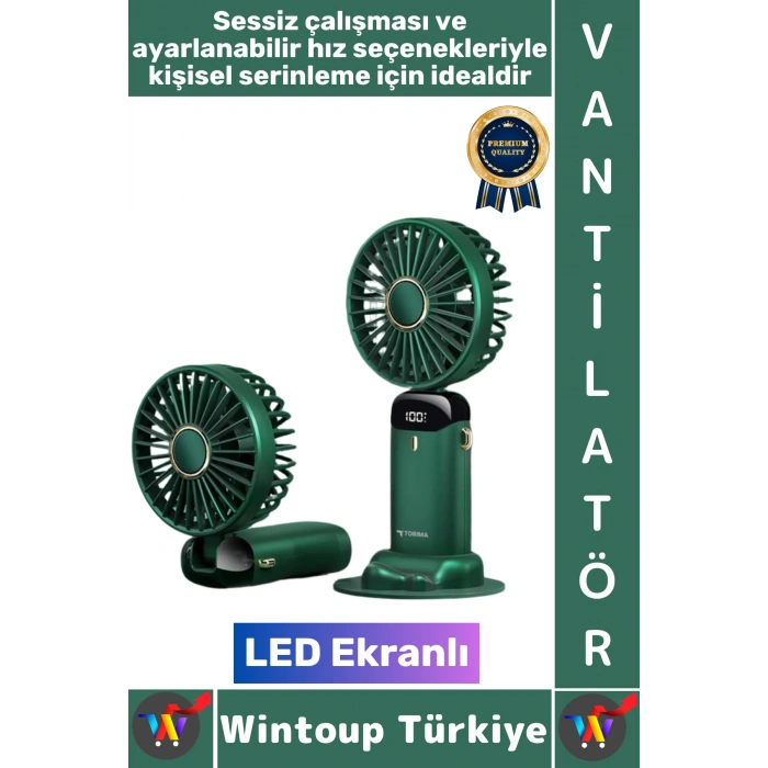 #Vantilatör Kompakt Sessiz Yoğun Üfleme Şarjlı Ayarlanabilir Başlık 5 Kademeli El Fanı Vantilatör