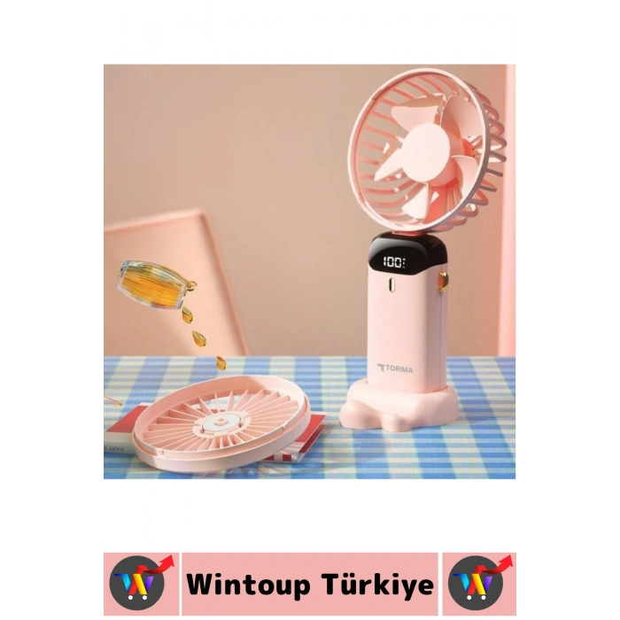 #Vantilatör Kompakt Sessiz Yoğun Üfleme Şarjlı Ayarlanabilir Başlık 5 Kademeli El Fanı Vantilatör