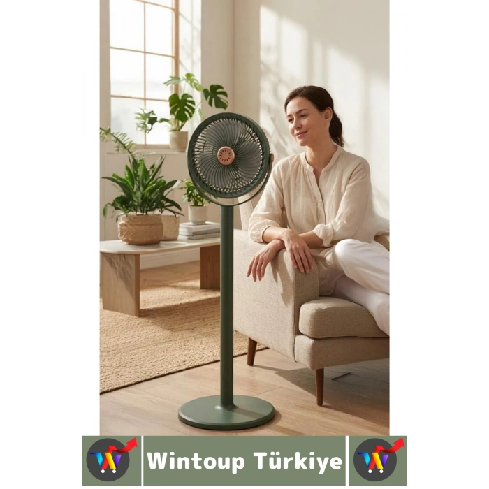 #Vantilatör Kamp Piknik Yoğun Üflemeli Güneş Panelli Şarjlı Ampullü 5 Kademeli Kablosuz Vantilatör