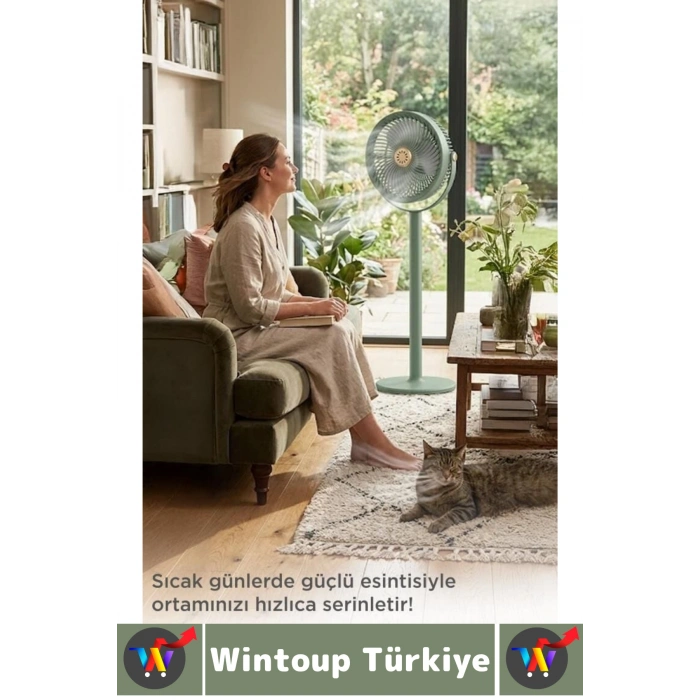 #Vantilatör Kamp Piknik Yoğun Üflemeli Güneş Panelli Şarjlı Ampullü 5 Kademeli Kablosuz Vantilatör