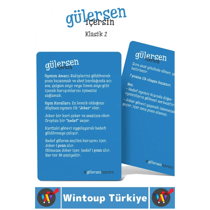 #Oyun Eğlenceli Kız Erkek Grup Arkadaş Ortamı Komik Görev Ceza Kart Oyunu Gülersen İçersin-Klasik 2