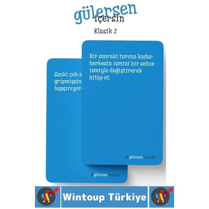 #Oyun Eğlenceli Kız Erkek Grup Arkadaş Ortamı Komik Görev Ceza Kart Oyunu Gülersen İçersin-Klasik 2