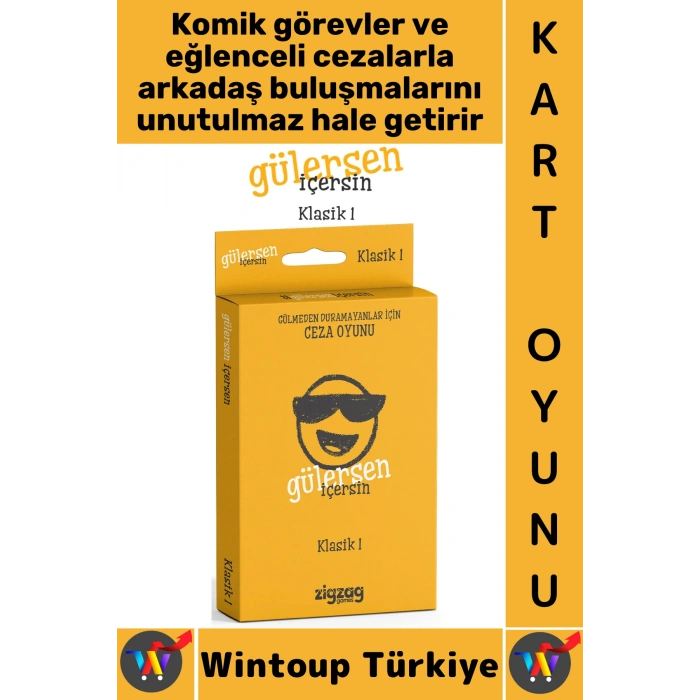 #Oyun Eğlenceli Kız Erkek Grup Arkadaş Ortamı Komik Görev Ceza Kart Oyunu Gülersen İçersin-Klasik 1