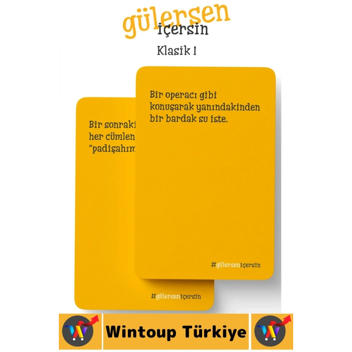 #Oyun Eğlenceli Kız Erkek Grup Arkadaş Ortamı Komik Görev Ceza Kart Oyunu Gülersen İçersin-Klasik 1