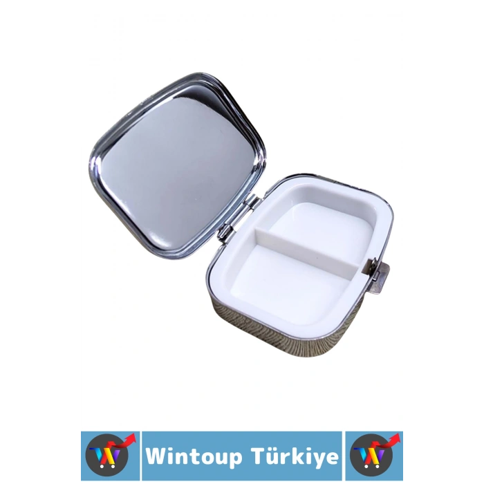 #Hediye Hediyelik Eşya Çok Şık İstanbul Temalı 2 Bölmeli Vitamin Tablet İlaç Saklama Kutusu 5 X 5 Cm
