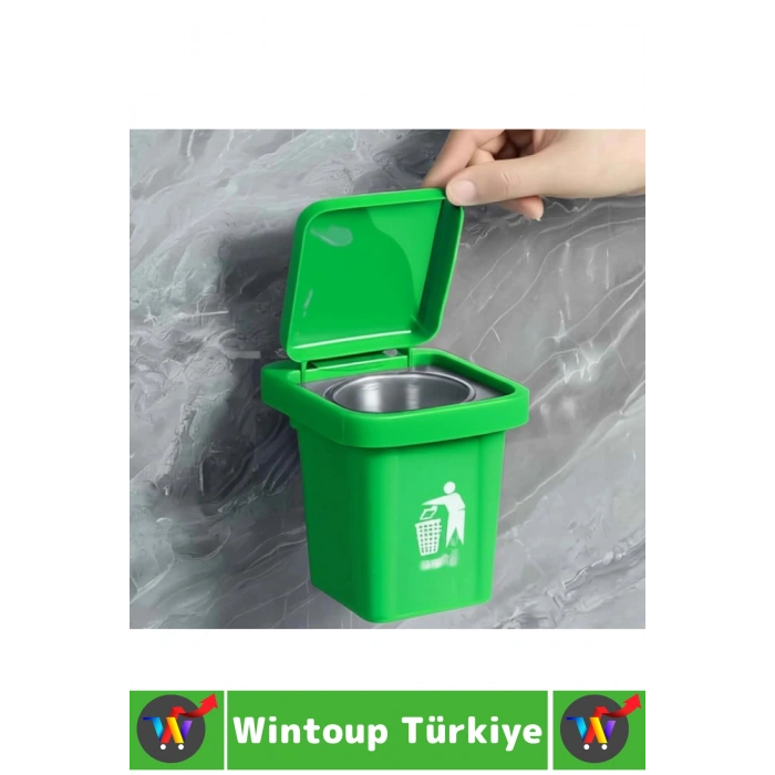 #Küllük Kendinden Yapışkanlı Küllük Dayanıklı Plastik Dekoratif Ev Ofis Kamp Teras Balkon Çıkarılabilir Hazneli Çöp Kovası Tasarımlı Mini Duvar Küllüğü