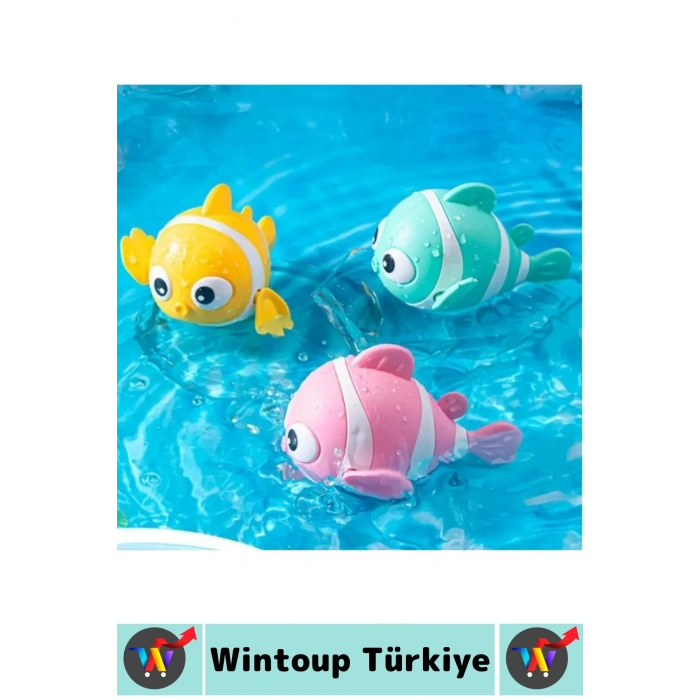 #BebekOyuncağı Çocuk El Göz Koordinasyon Motor Becerisi Gelişimi Banyo Havuz Sahil İlgi Çekici Sevimli Balık Bebek Banyo Oyuncağı 2 Adet