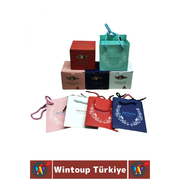 #TakıKutusu Evli Çift Sevgililer Günü Yıldönümü Evlilik Nişan Romantik Kare Gül Yüzük Kutusu 2 Adet