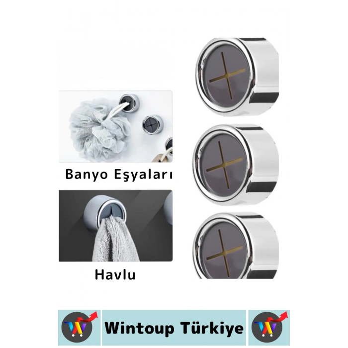 #Askı Montajsız Kendinden Yapışkanlı Kaydırmaz Mutfak Banyo Balkon Bez Lif Küçük Aksesuar Krom Kaplama Şık Estetik Pratik Tak Çıkar Havlu Askısı 3 Adet