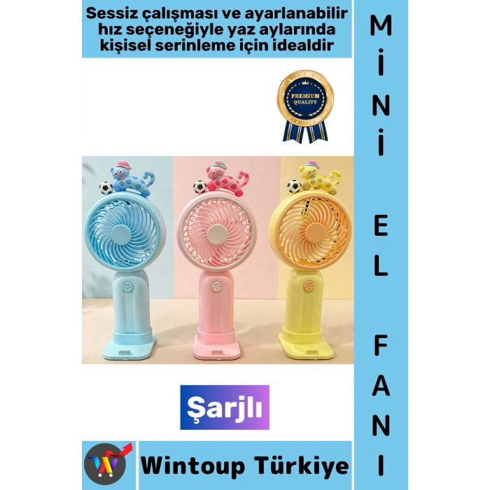 #Vantilatör Seyahat Tipi Kompakt Taşınabilir Hafif Sessiz Çalışma Ev Ofis Yaz Serinleme Şık Sevimli Kedi Figürlü Şarjlı Mini El Fanı Vantilatör