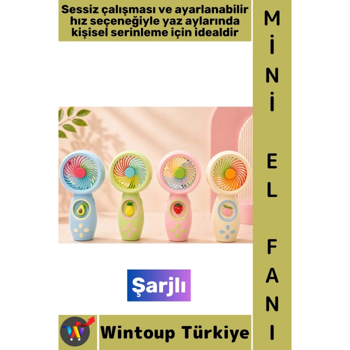 #Vantilatör Gündelik Mini Çanta Boy Seyahat Tipi Kompakt Taşınabilir Hafif Sessiz Çalışma Ev Ofis Yaz Serinleme Şık Sevimli Detaylı Şarjlı El Fanı Vantilatör