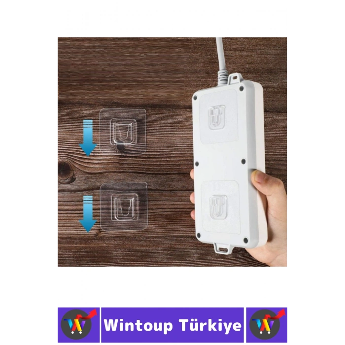 #Askı Kendinden Yapışkanlı Ev Dekorasyon Mutfak Banyo Resim Saksı Soket Kablo Düzenleyici Estetik Şık Şeffaf Pratik Çok Amaçlı Geçmeli Klips Eşya Sabitleme Askısı Seti