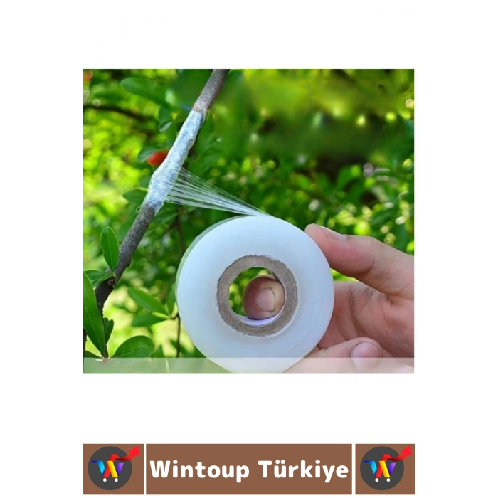#Ağaç Profesyonel Hobi Bağ Bahçe Kendinden Yapışkanlı Kalem Göz Aşısı Sızdırmaz Hava Su Rüzgar Toz Geçirmez Esnek Şeffaf Fidan Ağaç Aşı Bandı 5 Cm X 200 Metre 4 Adet