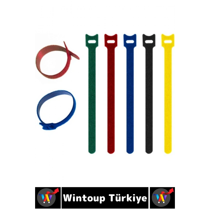 #KabloDüzenleyici Ev Ofis Atölye Kamp Outdoor Bilgisayar Şarj Aleti Karışıklık Önleyici Tekrar Kullanılabilir Pratik Cırt Cırtlı Kablo Düzenleyici Kelepçe Seti 20 Adet
