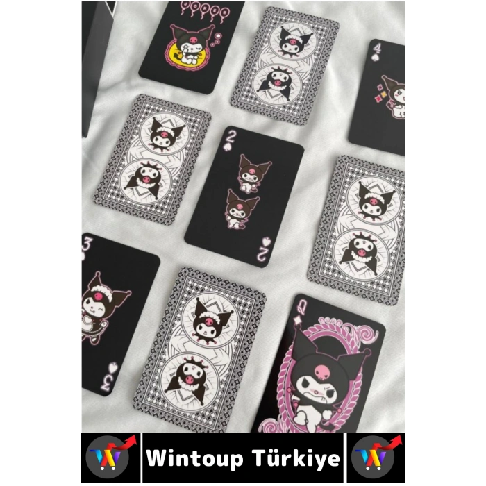 #Oyun Premium Kalite Kolay Yıpranmaz Suya Yırtılmaya Dayanıklı Koleksiyon Anime Karakter Figür Nostaljik Kuromi Kağıt Oyunu İskambil Kartları