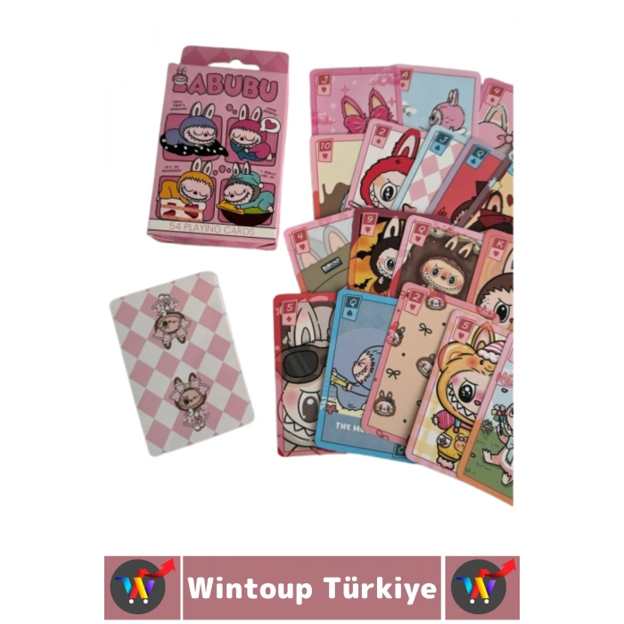 #Oyun Premium Kalite Kolay Yıpranmaz Suya Yırtılmaya Dayanıklı Koleksiyon Anime Karakter Figür Nostaljik Labubu Kağıt Oyunu İskambil Kartları
