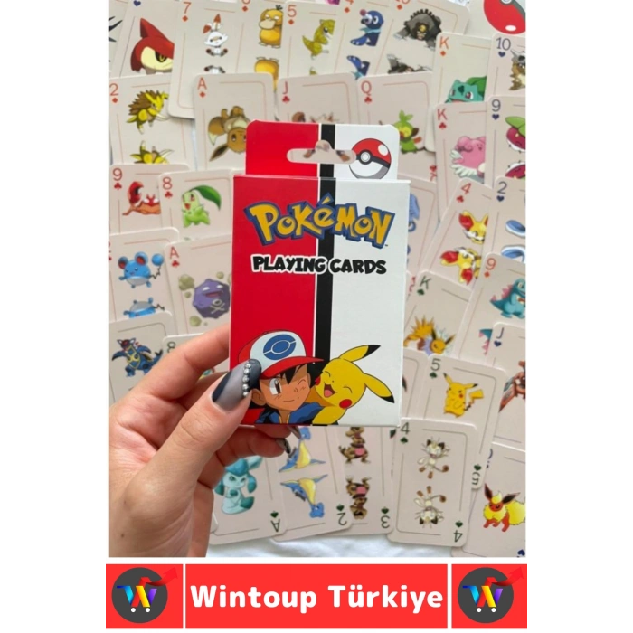 #Oyun Premium Kalite Kolay Yıpranmaz Suya Yırtılmaya Dayanıklı Koleksiyon Anime Karakter Figür Nostaljik Pokemon Kağıt Oyunu İskambil Kartları