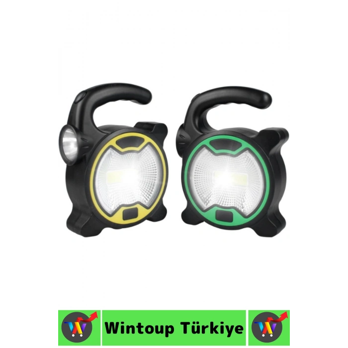 #Kamp Premium Piknik Outdoor Dağcılık Elektrik Kesintisi Acil Durum Yüksek Parlaklıklı COB LED Panel Taşıma Kulplu Denge Ayaklı Taşınabilir Pilli Mini Kamp El Feneri Işıldak