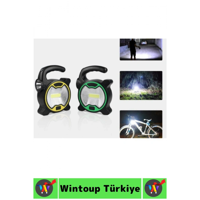 #Kamp Premium Piknik Outdoor Dağcılık Elektrik Kesintisi Acil Durum Yüksek Parlaklıklı COB LED Panel Taşıma Kulplu Denge Ayaklı Taşınabilir Pilli Mini Kamp El Feneri Işıldak