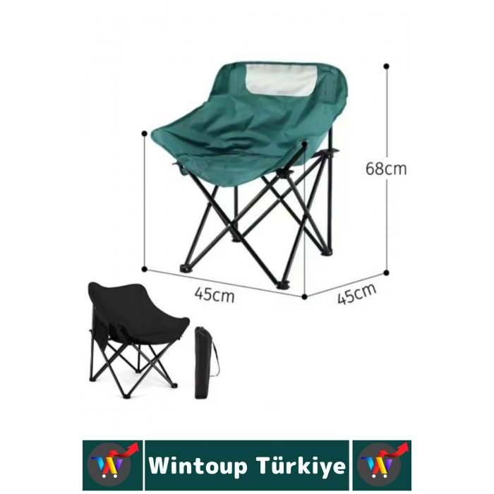 #Kamp Premium Yırtılmaya Suya Dayanıklı Güçlendirilmiş Kamp Outdoor Plaj Bahçe Balkon Piknik Balıkçı Telefon Anahtar Küçük Eşya İçin Cepli Omuz Askılı Çantalı Katlanabilir Kamp Sandalyesi