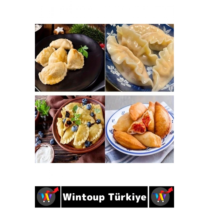 #HamurŞekillendirici Ergonomik Koku Yapmaz Kolay Temizlenir Makinede Yıkanabilir Ev Mutfak Restoran Çiğ Börek Mantı Ravioli Poğaça Şekil Verme Kalıbı Tırtıklı Kenarlı Pratik Hamur Kapatma Aparatı