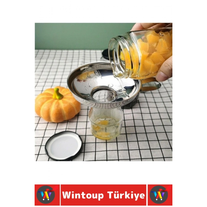 #Huni Ev Mutfak Konserve Reçel Sos Tahıl Baharat Dolumu Koku Yapmaz Kolay Temizlenir Ergonomik Tutma Saplı Askı Delikli Geniş Ağızlı Pratik Kavanoz Hunisi