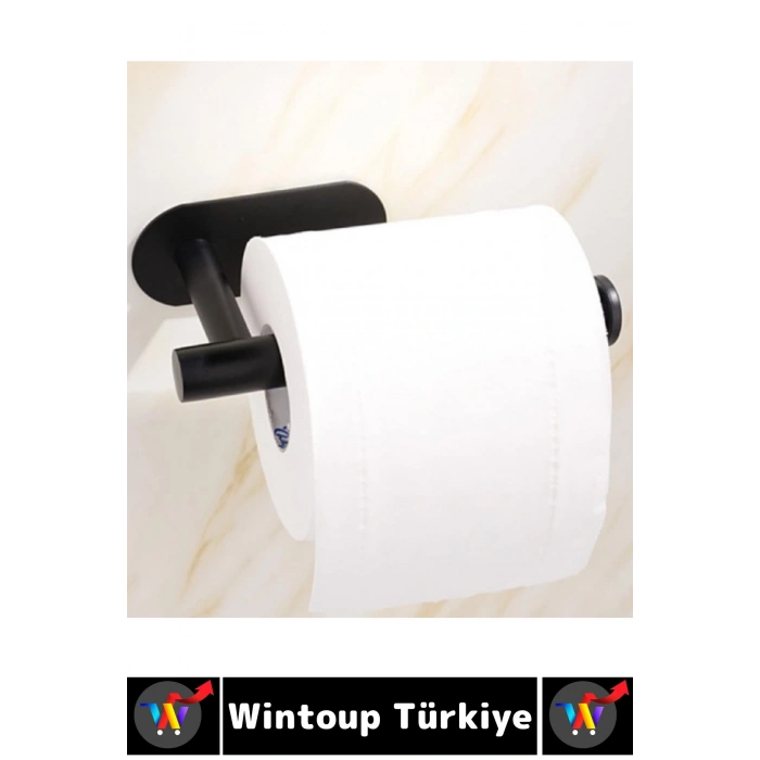 #TuvaletKağıtlığı Kendinden Yapışkanlı Montaj Gerektirmez İz Bırakmaz Suya Neme Buhara Dayanıklı Kayma Önleyici Koruyucu Tırnaklı Çok Şık Modern Estetik Mat Siyah Tuvalet Kağıtlığı