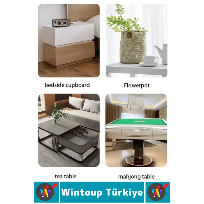 #EşyaKaydırıcı Kendinden Yapışkanlı Sessiz Kayma Mobilya Dostu Tasarım Saklama Kutusu Çöp Kovası Komodin Küçük Eşya Ev Aletleri 360 Derece Dönebilen Bilyeli Eşya Kaydırıcı Seti 20 Adet