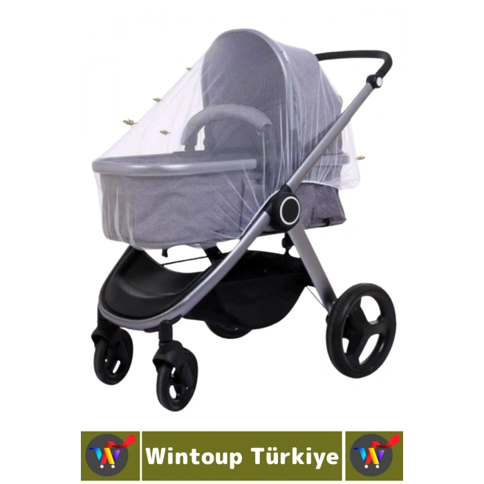 #Cibinlik Sivrisinek Böcek Haşere Koruyucu Hava Alan Mikro Delikli Dış Mekan Yürüyüş Pratik Tak Çıkar Bebek Arabası Cibinliği 100 X 80 X 80 Cm