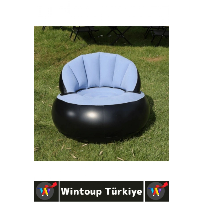 #Koltuk Premium Kompakt Konforlu Ev Bahçe Balkon Kamp Piknik Outdoor Plaj Havuz Kenarı Oyun Odası Yumuşak Kadife Dokulu Terletmez Kumaş Katlanabilir Şişme Tekli Koltuk