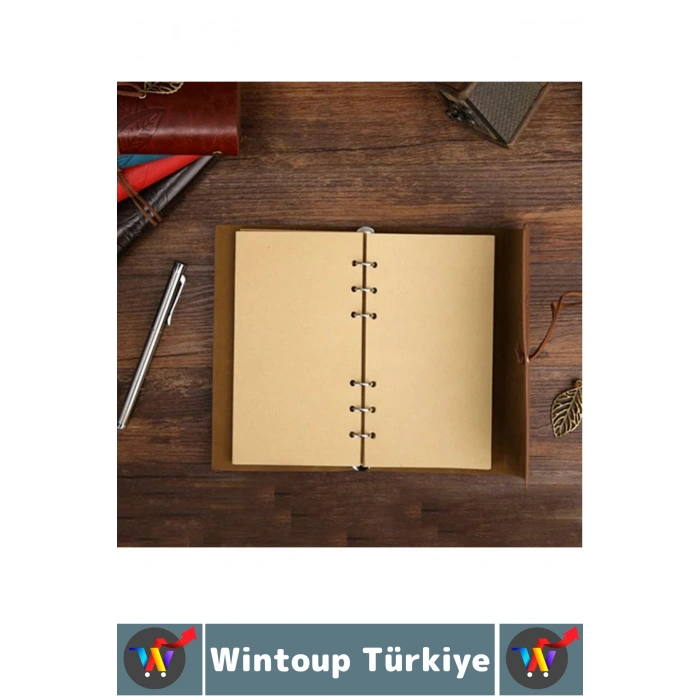 #Defter Okul Ofis Günlük Not Ajanda Hatıra Anı Tutma Eş Sevgili Anneler Babalar Öğretmenler Günü Çok Şık Dekoratif Hediyelik Yaprak Tasarımlı Çizgisiz Mavi Deri Defter