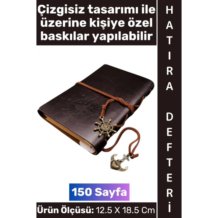 #Defter Okul Ofis Günlük Not Ajanda Hatıra Anı Tutma Eş Sevgili Anneler Babalar Öğretmenler Günü Çok Şık Dekoratif Hediyelik Pusula Detaylı Çizgisiz Deri Defter