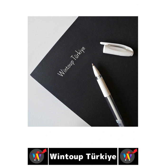#Kalem Sızdırmaz Kapak Akıcı Mürekkep Yumuşak Yazım Siyah Kara Deftere Yazım İçin Günlük Not Anı Hatıra Şiir Dekoratif Hediyelik Çok Şık 1 Mm Elmas Uç Beyaz Jel Kalem