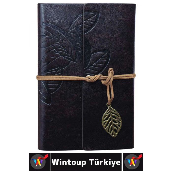 #Defter Okul Ders Ofis Günlük Not Ajanda Hatıra Anı Tutma Eş Sevgili Anneler Babalar Öğretmenler Günü Çok Şık Dekoratif Hediyelik Siyah Yapraklı Beyaz Jel Yazı Kalemli Deri Defter Özel Set