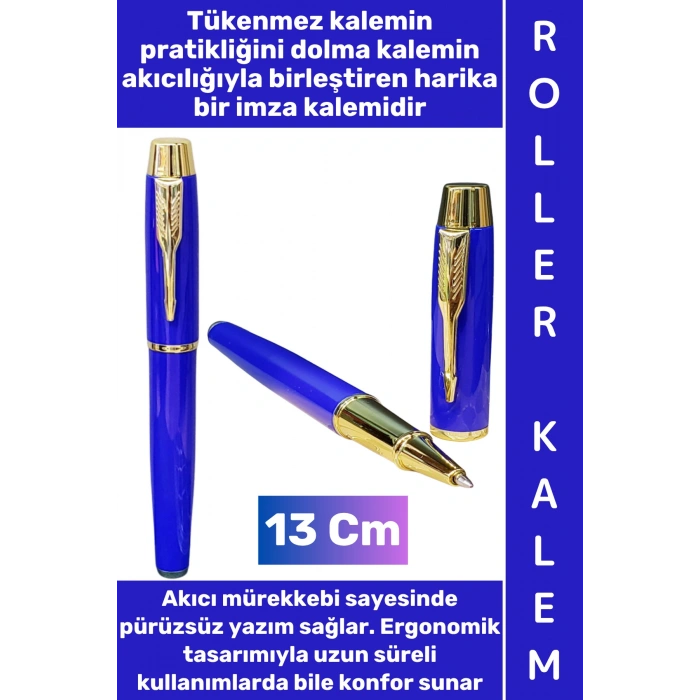 #Kalem Pürüzsüz Yumuşak Kolay Estetik Yazım Anneler Babalar Öğretmenler Günü Hediyelik Not Hatıra Anı Defteri Günlük Tutma Çok Şık Gold Detaylı İmza Metal Roller Kalem
