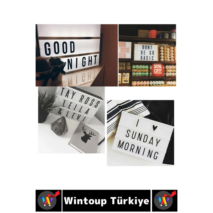 #YazıPanosu Dekoratif Anne Baba Sevgili Nişanlı Eş Evlilik Teklifi Kişiye Özel Anlamlı Hediyelik Harf Rakam Sembol Emojili A4 Led Işıklı Çok Şık Estetik Pilli Yazı Panosu Lightbox