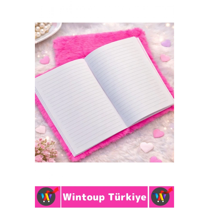 #Defter Dekoratif Eş Sevgili Hediyelik Okul Anı Not Hatıra Günlük Tutma Estetik Çok Şık 75 Sayfa 150 Yapraklı Sevimli Aşk Love Tasarımlı Peluş Çizgili Defter 21 X 15 Cm