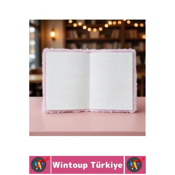 #Defter Dekoratif Eş Sevgili Hediyelik Okul Anı Not Hatıra Günlük Tutma Estetik Çok Şık 75 Sayfa 150 Yapraklı Sevimli Detaylı Peluş Çizgili Defter 21 X 15 Cm