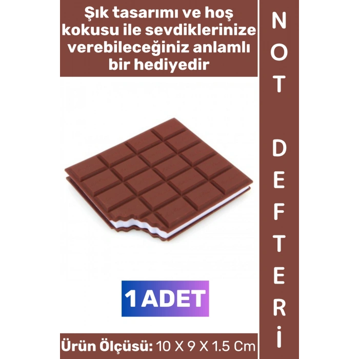 #Defter Dekoratif Sevgili Eş Nişanlı Anlamlı Hediye Okul Günlük Ders Şık Estetik Kahverengi Çikolata Görünümlü Kokulu Not Defteri