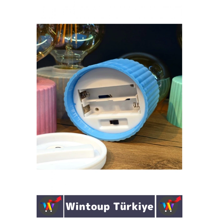 #MasaLambası Dekoratif Hediyelik Obje Dekor Ev Ofis Aydınlatma Çocuk Bebek Yatak Odası Şık Estetik Nostaljik Retro Ampul Tasarımlı Pilli Gece Masa Lambası
