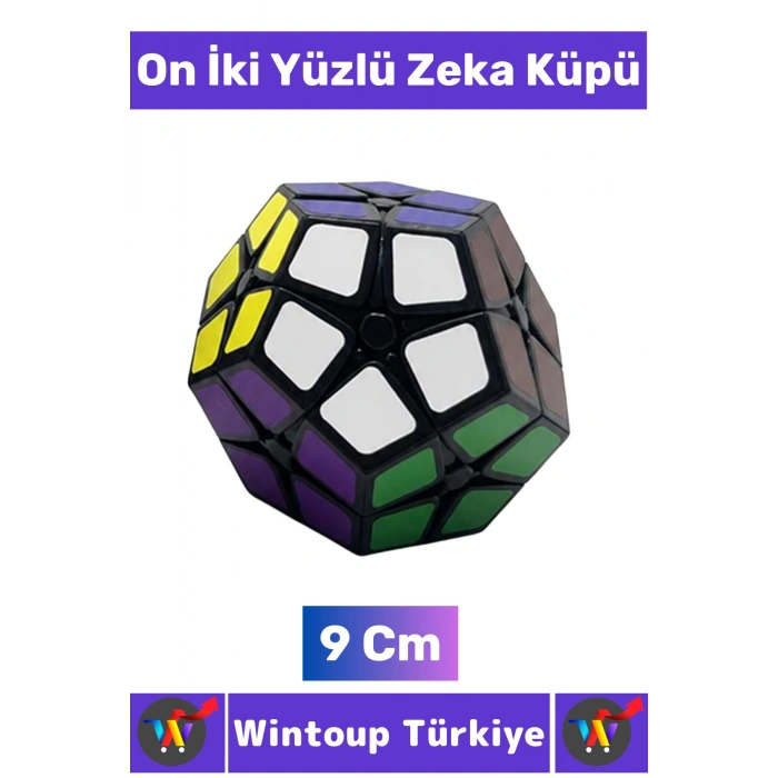 #Oyuncak Premium El Göz Koordinasyon Geliştirici Çocuk Eğitici Öğretici Stres Giderici Eğlenceli İlgi Çekici On İki Yüzlü Çocuk Megaminx Zeka Küpü 9 Cm