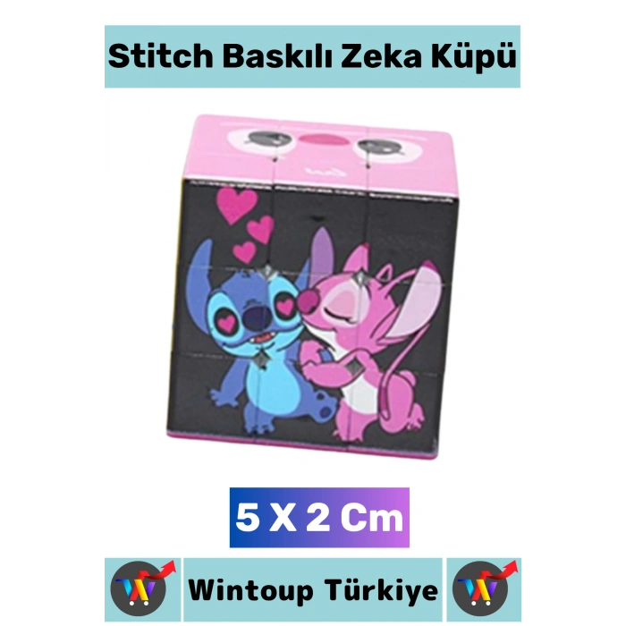 #Oyuncak Premium El Göz Koordinasyon Geliştirici Eğitici Öğretici Stres Giderici Zeka Küpü Eğlenceli İlgi Çekici Anime Figür Karakter Stitch Baskılı Çocuk KÜP YAPBOZ 5 X 2 Cm