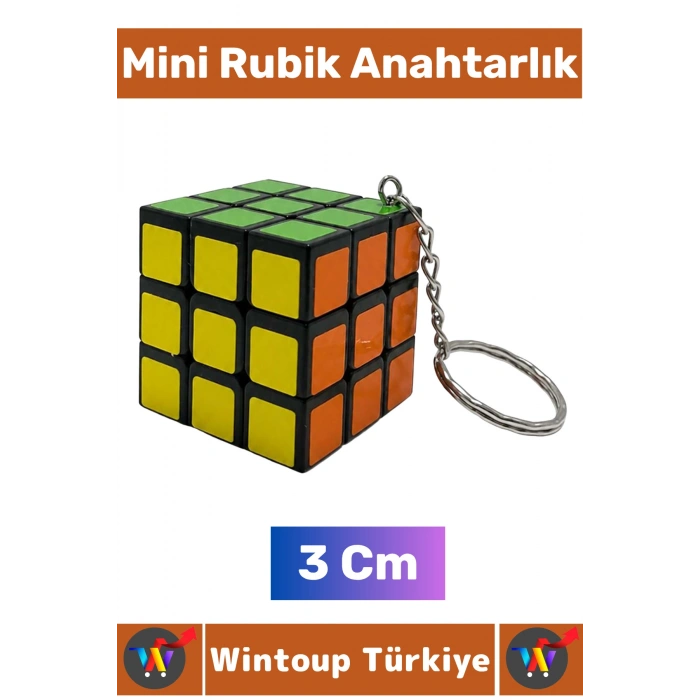 #Anahtarlık Dekoratif Süs Çocuk El Göz Koordinasyon Geliştirici Eğitici Öğretici Bulmaca Stres Giderici Eğlenceli Çok Şık Koleksiyon Hediye Akıl Zeka Küpü Mini Rubik Anahtarlık 3 Cm
