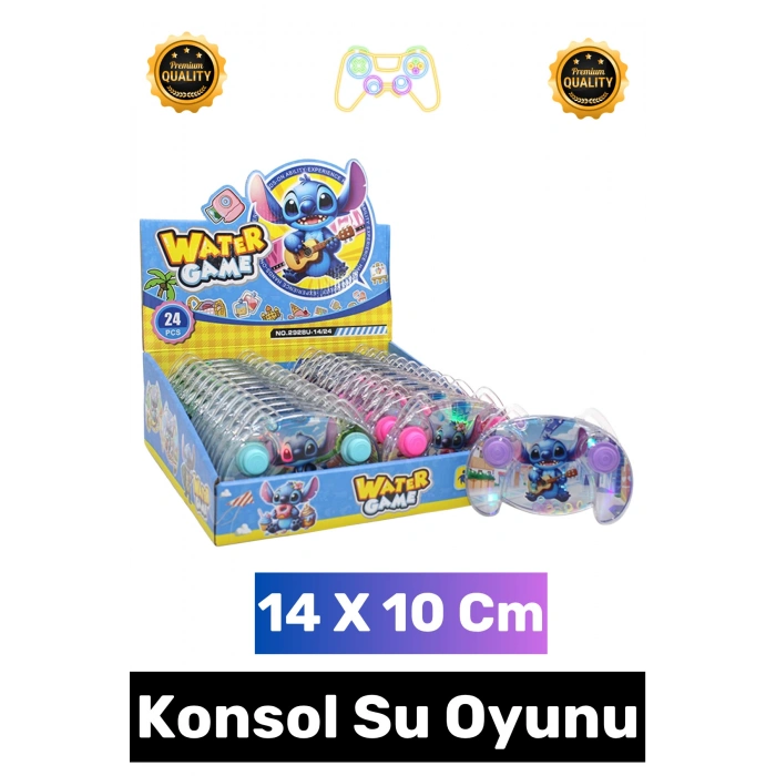 #Oyun Çocuk Eğitici El Göz Koordinasyonu Beceri Gelişimi Eğlenceli Stres Atma Halka Geçirme Oyun Koleksiyon Hediyelik Şık Nostaljik Stitch Tasarımlı El Konsolu Su Oyunu