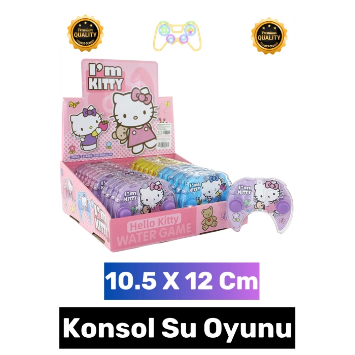 #Oyun Çocuk Eğitici El Göz Koordinasyonu Beceri Gelişimi Eğlenceli Stres Atma Halka Geçirme Oyun Koleksiyon Hediyelik Şık Nostaljik Hello Kitty Baskılı Hilal Konsol Tasarımlı El Konsolu Su Oyunu